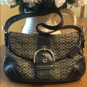 Coach Soho Mini Signature Flap Purse